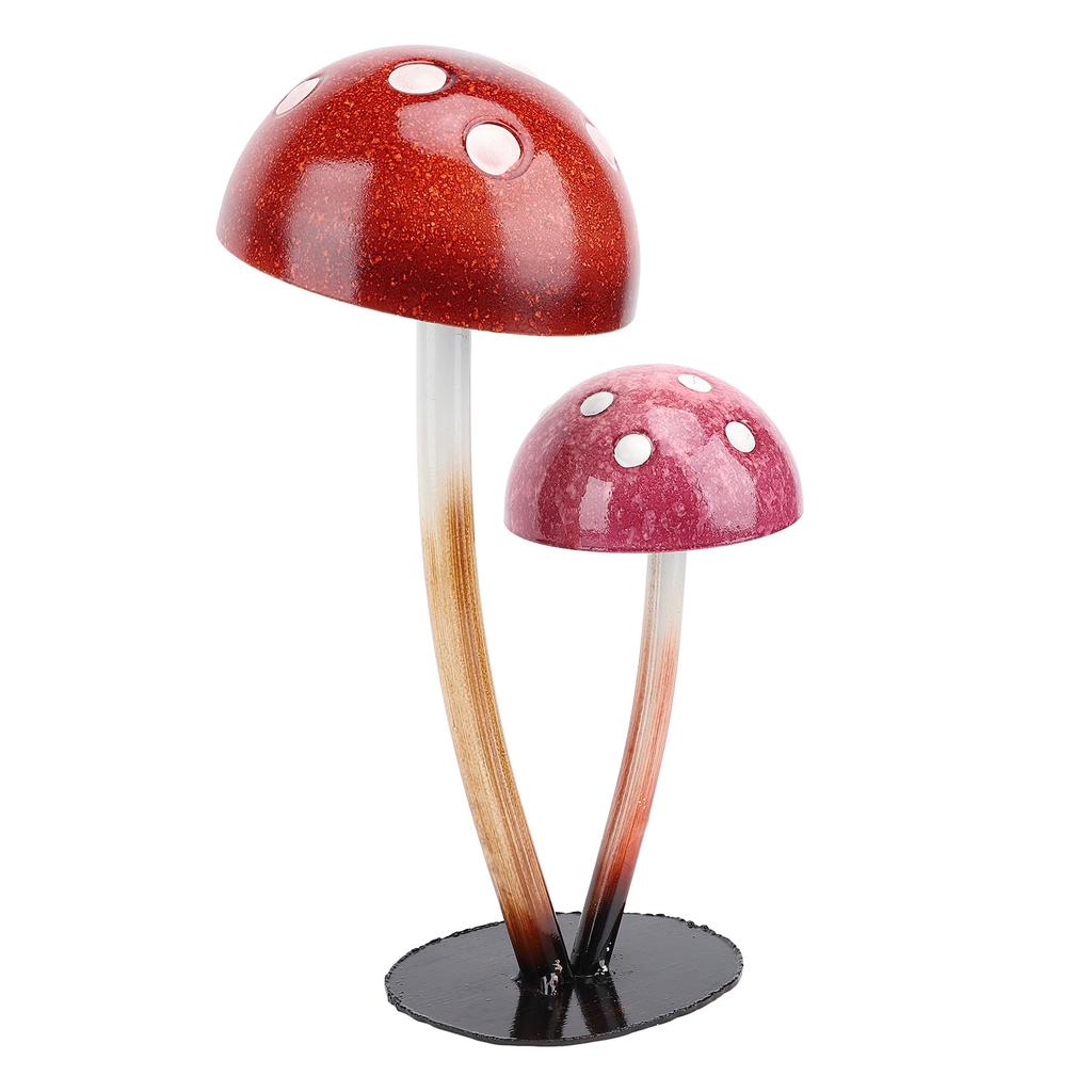 Mushroom Outdoor Decor Iron Multifunctional Mushroom Yard Decoration for Patio Lawn