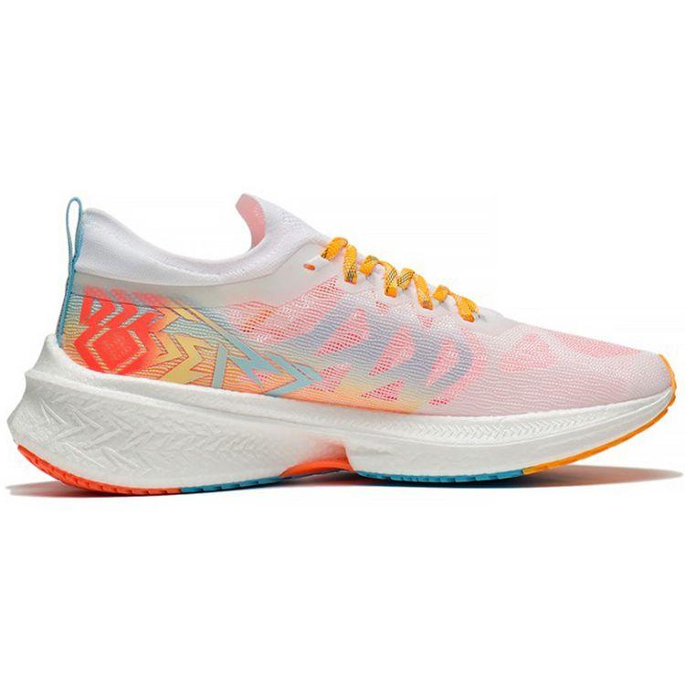 Li Ning Fei Dian Discovery амортизирующие нескользящие износостойкие кроссовки с низким верхом мужские кроссовки белые розовые синие ARMS007-7