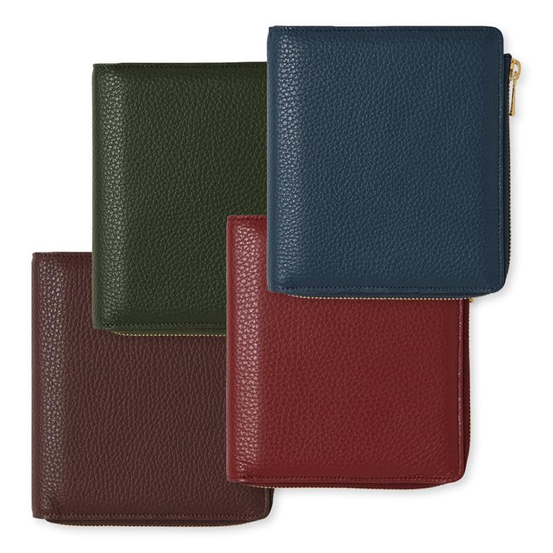 Quo Vadis Обложка органайзера из натуральной кожи 6 молний Таймер 14 Французский классический темно-синий QUOVADIS Timer14 qv937lzfcnv [Мини-размер/L Обложка]