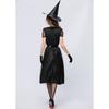 Halloween New Black Veil Witch Costume, Witch Costume, Temperament Witch Night Ghost Game Costume