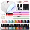 PHOENIXY Professional Nail Polish Gel Set Manicure Set with 36W Nail Lamp Full Set of Nail Tools for Nail Art Design