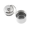 Mini Waterproof Aluminum Alloy Pill Box Case Bottle Cache Drug Holder Container Keychain Storage Tank