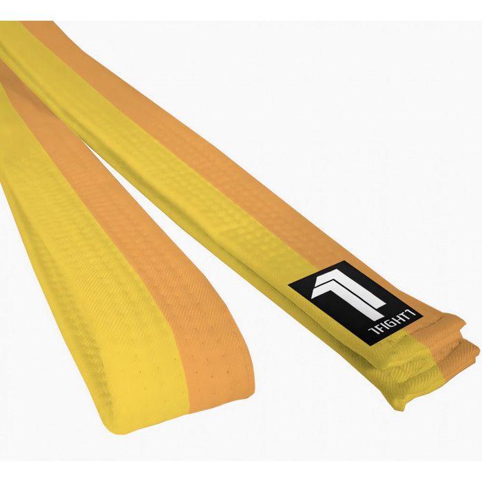 1FIGHT1, Ceinture jaune et orange en coton
