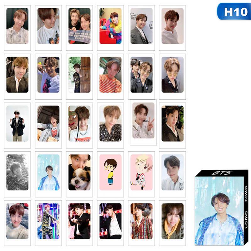Набор карточек с изображением участников корейской поп-группы BTS