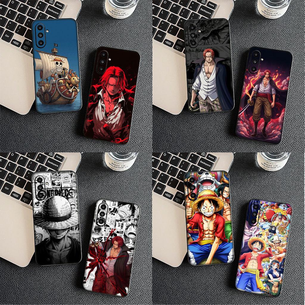 Cover for Samsung Galaxy A56 A26 A36 A10 A20 A30 A31 A32 A50 A55 A52 A53 A33 A12 A14 Phone Case Shanks Red Hair One Pieces Luffy