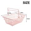 Decorative Sweet Pink Basket Desktop Cosmetics Jewelry Storage Basket Photo Props Home Kitchen Storage Baskets