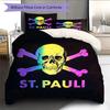St. Pauli logo Bedding Quilt Set Quilt Cover Pillowcase Home Decoration Birthday Gift (1 * duvet cover + 2 * pillowcase, without core)