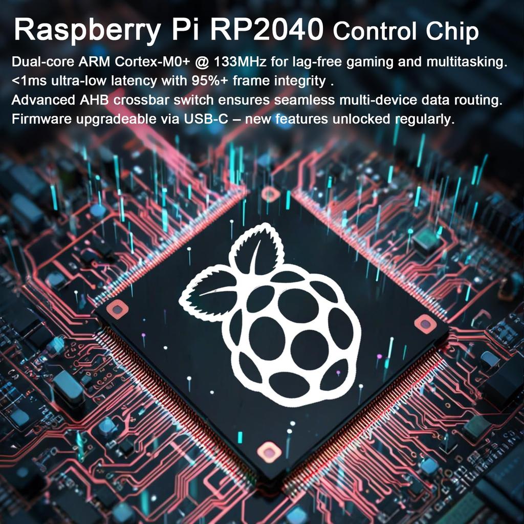 Контроллер Zeetain MS1 Matte Black Leverless Контроллер без рычага Аркадный джойстик без рычага и столешница могут быть размещены на светодиодах Горячее задержка соединения Совместимо с С быстрым