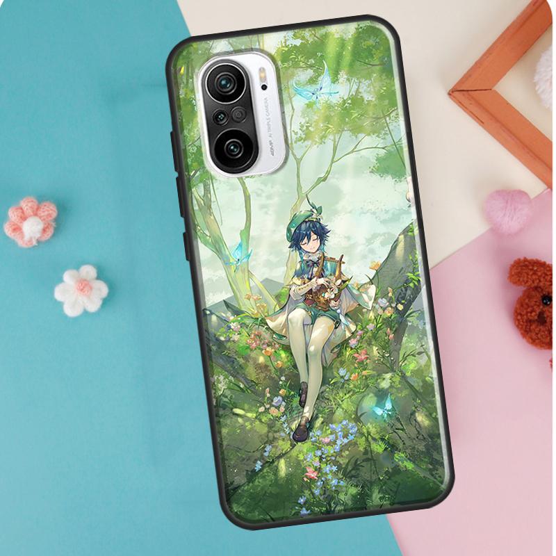 Чехол с изображением аниме Genshin Impact для POCO F3 F1 F2 M3 M4 X4 Pro GT X3 Pro, чехол для Xiaomi Mi 11 Lite 12 X Mi 11T Pro