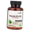 Vitamin K2 and D3, Vitamin K2 + D3 Extra Strength, FutureBiotics (36419005)