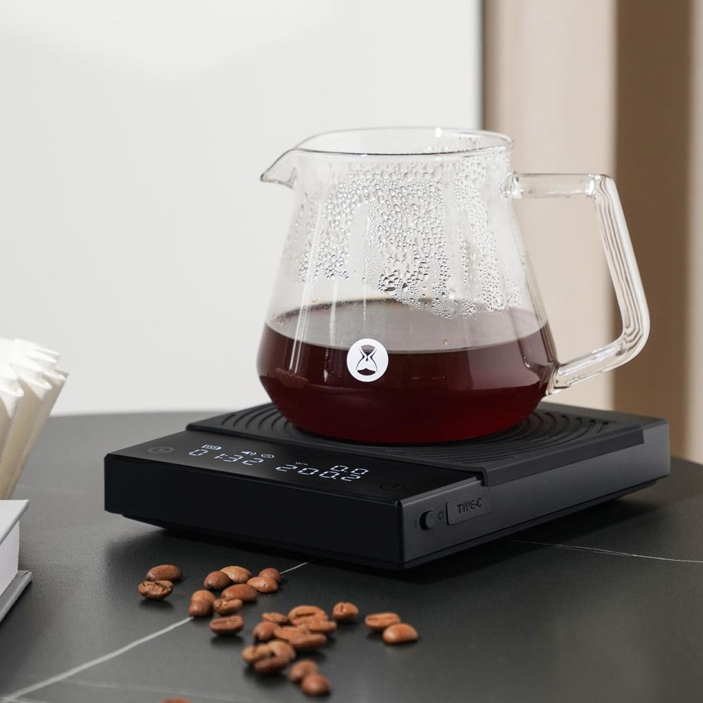 TIMEMORE Black Mirror Basic Coffee Scales Высокоточный измерительный прибор Точность Диапазон измерения Функция таймера Функция автоматического выключения весов Черный
