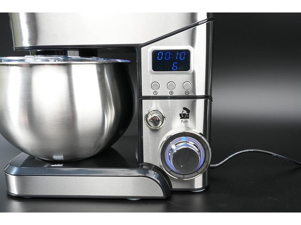 Многофункциональный стационарный миксер 5 л: Кухонный комбайн из нержавеющей стали для теста, яиц и муки