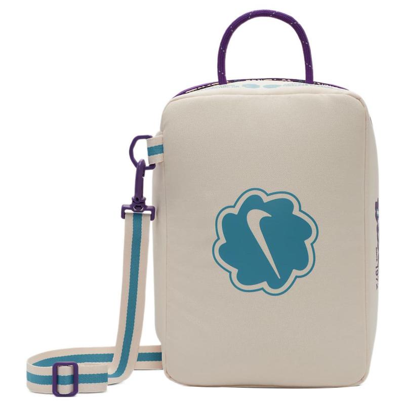 Nike Тканевая сумка-коробка для обуви, Портативная сумка через плечо, Маленькая сумка через плечо Унисекс Экрю Повседневная FB3029-838