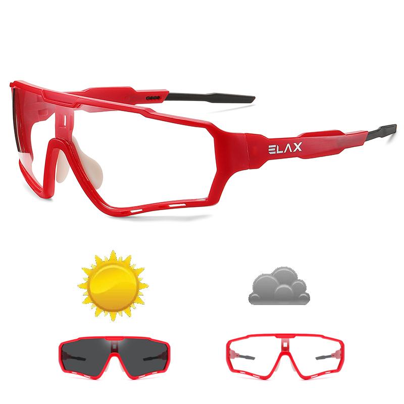 ELAX Brand New Men Women Mtb Bicycle Eyewear Cycling Glasses New Photochromic Cycling Bike Glasses Sports Sunglasses