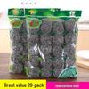 High Zinc Steel Wool Cleaning Balls - 20 Pack for Kitchen and Household Cleaning