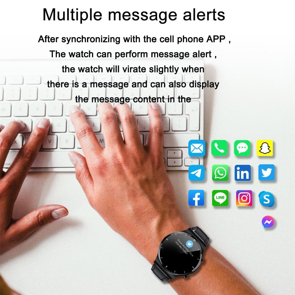 1,32-дюймовый ЭКГ для мужчин AI Smart Watch Health Smartwatch Ip68 Водонепроницаемый беспроводной зарядный монитор кислорода в крови для Android IOS Спортивные фитнес-умные часы