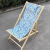 Pink Wooden Outdoor Lounge Chair for Beach, Balcony, Camping, and Garden