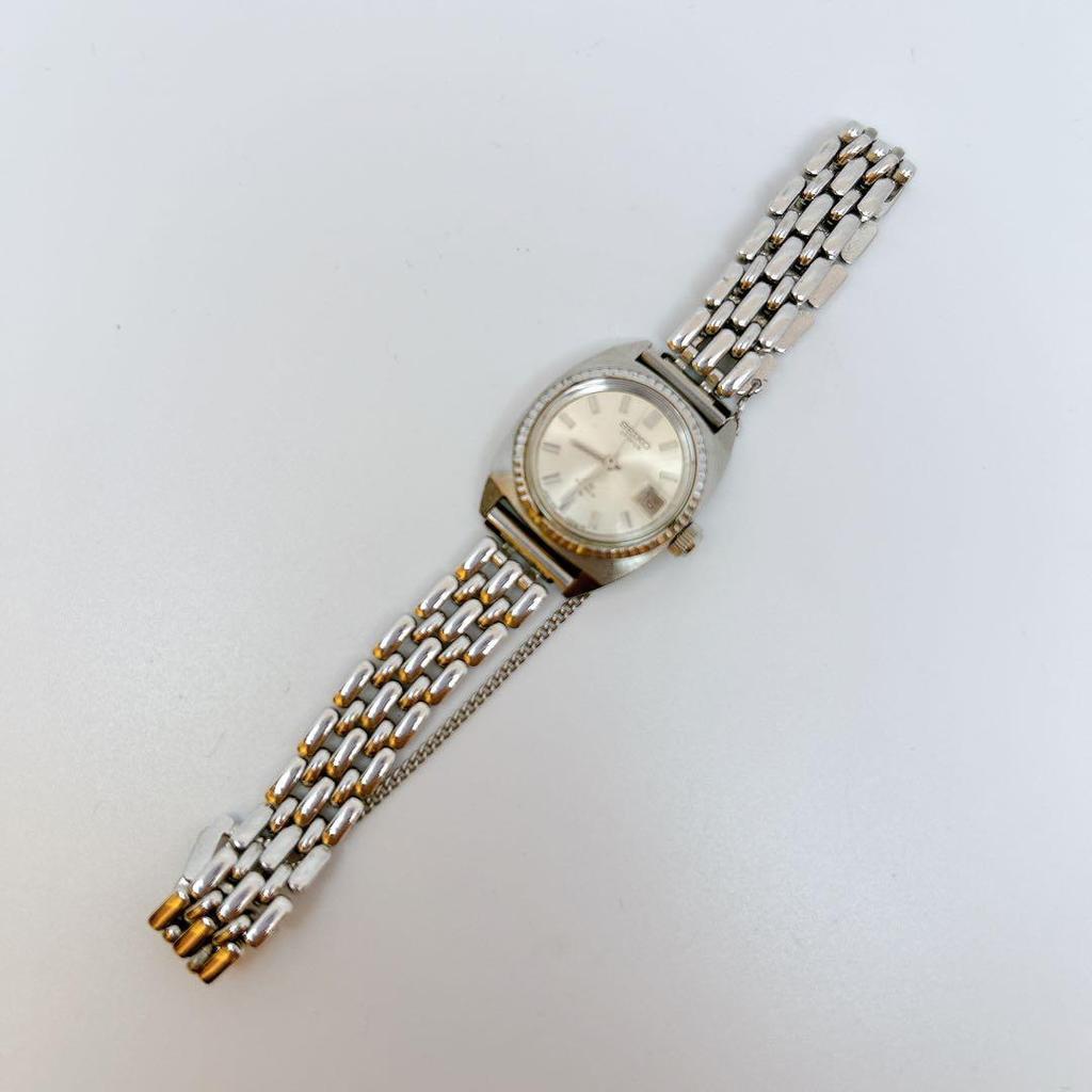 Б/у Рабочие женские наручные часы Seiko Chorus Hi-Beat 21 камень с датой на браслете