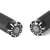Black CNC 1" Motorcycle Handle Bar Hand Grips For Harley-Davidson Cruiser Chopper
