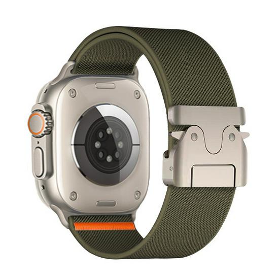 Совместимый ремешок для Apple Watch 10-го поколения, эластичный нейлоновый, Ultra 1-2, с пряжкой S987654