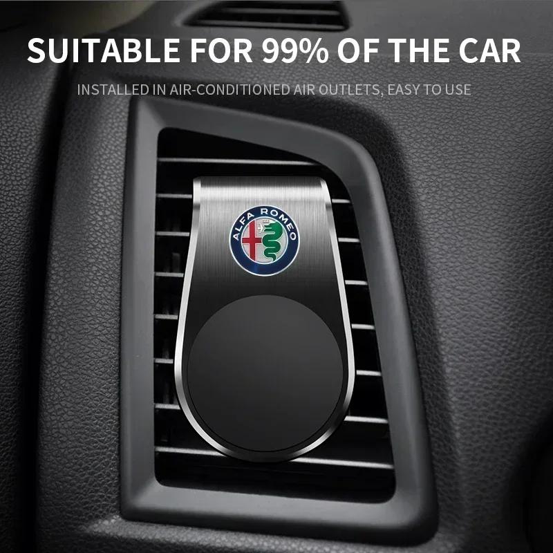 New Car Phone Holder Magnetic Car Mount Cell Phone Car Mount For Alfa Romeo Giulia Stelvio Junior Tonale 33 Stradale 4C Giu