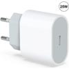 25W Adapter Charger - E.F.CONNECTION - USB-C - White - Fast Charging - Compatible Samsung Galaxy Note