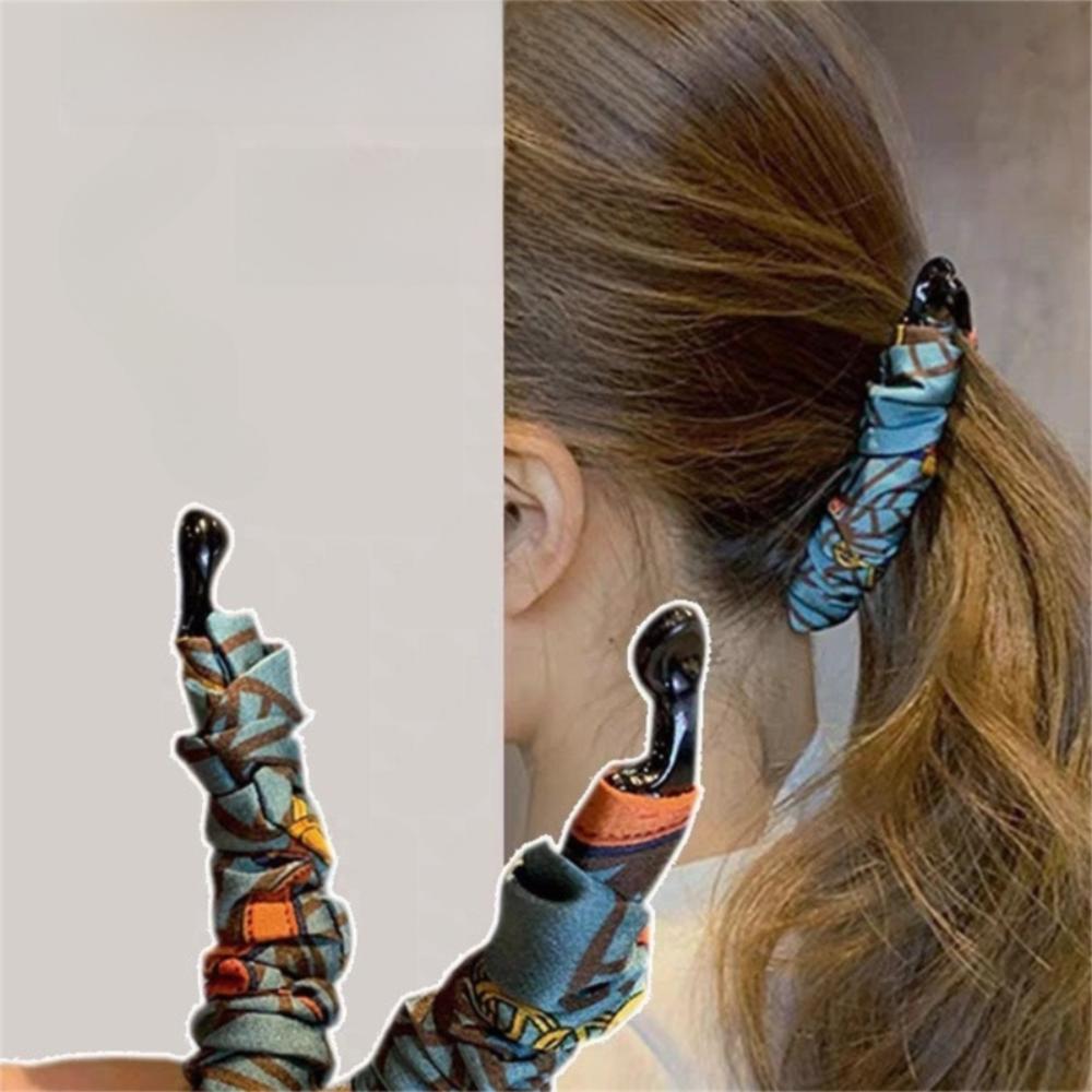 Fabric Crinkled Banana Clip Korean Style Hair Wear New Vertical Clip Daily