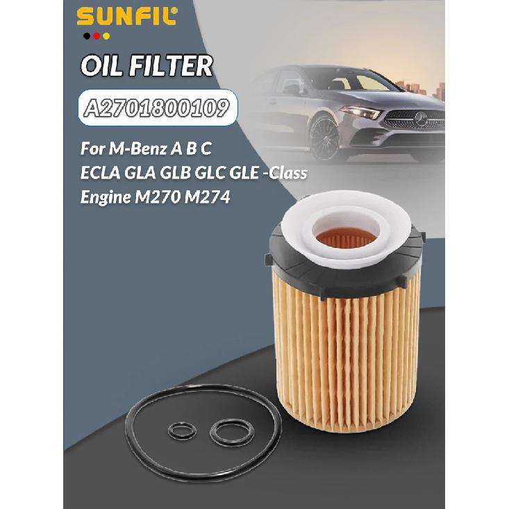 A2701800109 A2701840025 A2701840125 A2701800009 Oil Filter for M-Benz A B C ECLA GLA GLB GLC GLE -Class Engine M270 M274