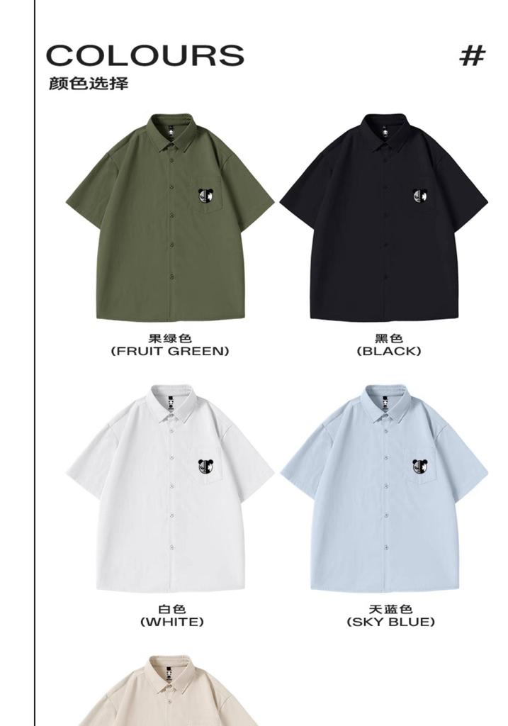 Hello Hipanda, Panda Simple Daily Cool Breathable Loose Shirt Couple