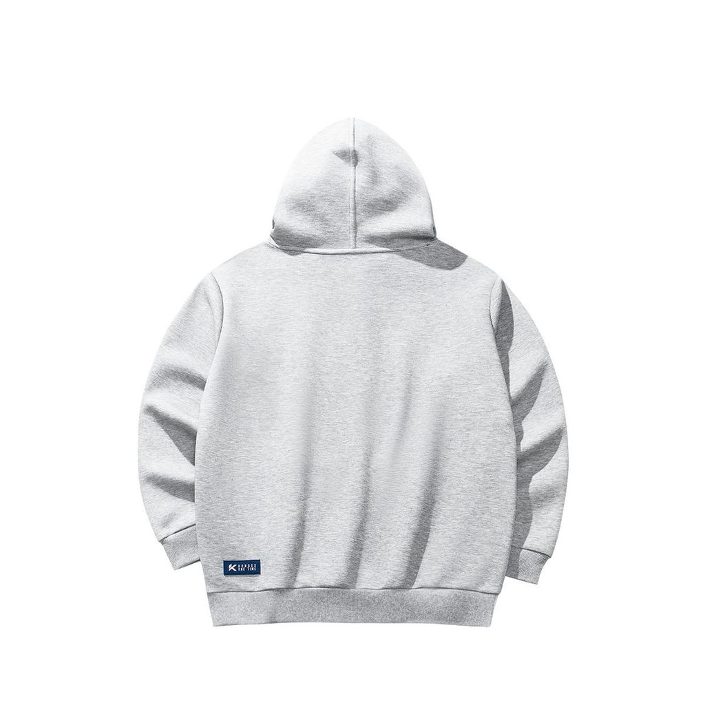 Anta KT Series Basketball Print Letter Hooded Comfortable Breathable Versatile Sports Sweatshirt Men Sweatshirt Gray Gray-Print 152441727-2