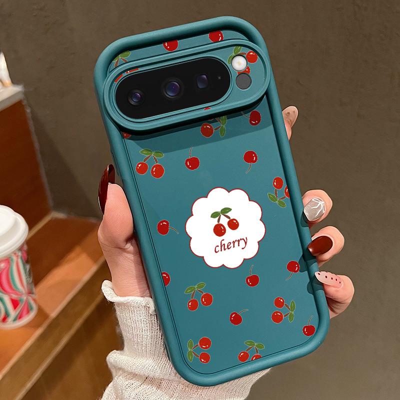 Милый большой вишневый мягкий защитный чехол для телефона TPU для Google Pixel 8 Pro 8A 9 Pro XL противоударный силиконовый чехол для Pixel 9 8 Pro