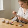 Darning Loom Kit Darning Egg Darning Mushroom Knit Patch Kit Speedweve Mini Darning Loom Thread Large Eye Needles Pin Cushion for Darning Socks