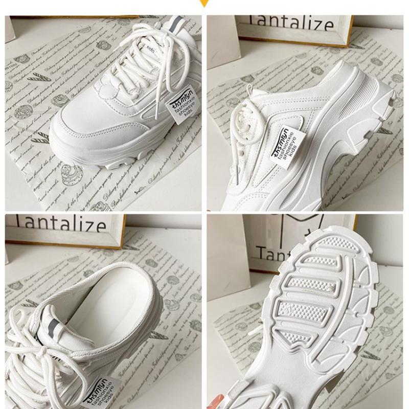 Мода Sapatos Feminino 2024 Новые повседневные туфли без каблука Нескользящие женские туфли на платформе со шнуровкой Кроссовки больших размеров Zapatillas Mujer