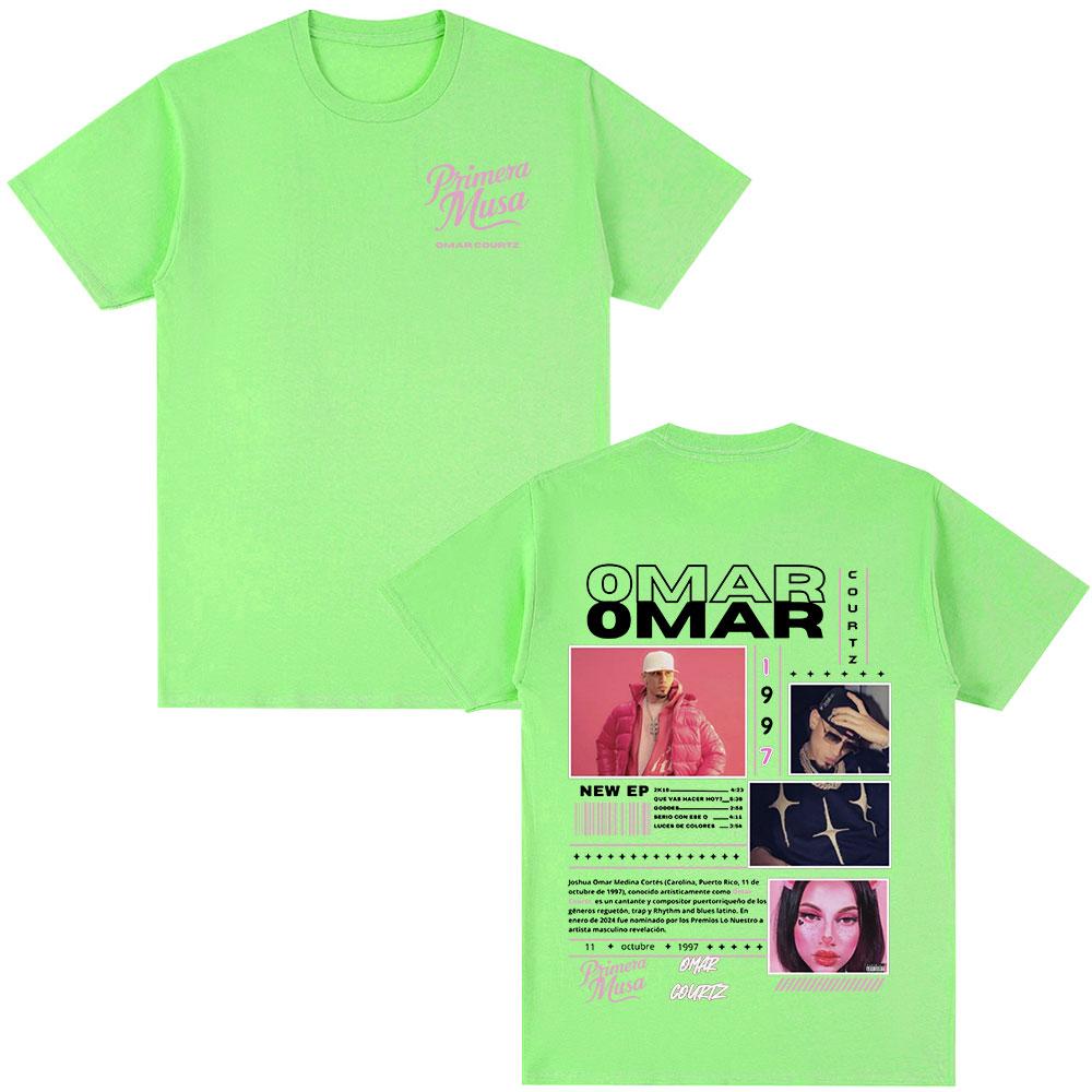 Omar Courtz Primera Musa Album Tour Merch T Shirt Unisex Women Clothing Hip Hop Fashion Tshirt Casual Cotton Short Sleeve Tshirts