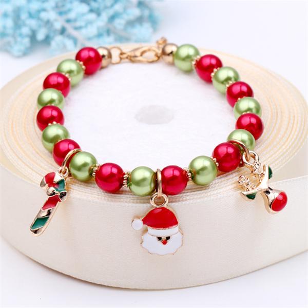 Браслет Санта Клауса Рождественский декор для дома Ноэль Счастливого Нового года Украшения Рождественские подарки AVE