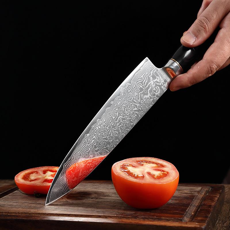 67 слоев дамасской стали, кухонный нож шеф-повара, нож для мяса, нож для мясника, овощерезка, слайсер