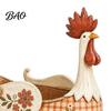 Farmhouse Kitchen Utensil Holder Vintage Rooster Holder, Country Cooking Tool Caddy, Rustic Floral Housewarming Gift for Chicken Counter Organizer,