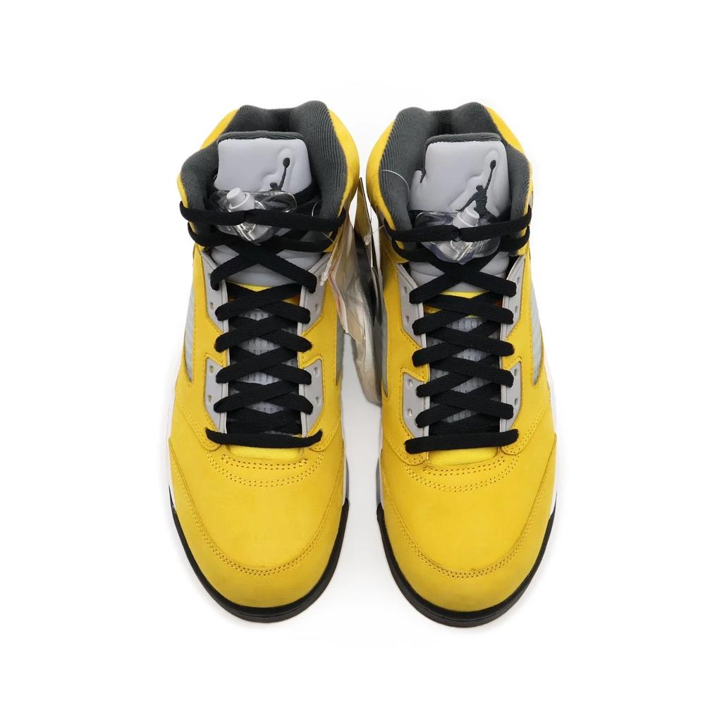 IO3372-700 Nike Air Jordan 5 Retro Tokyo 23 Желтый Вольф Грей Черный (Мужской)