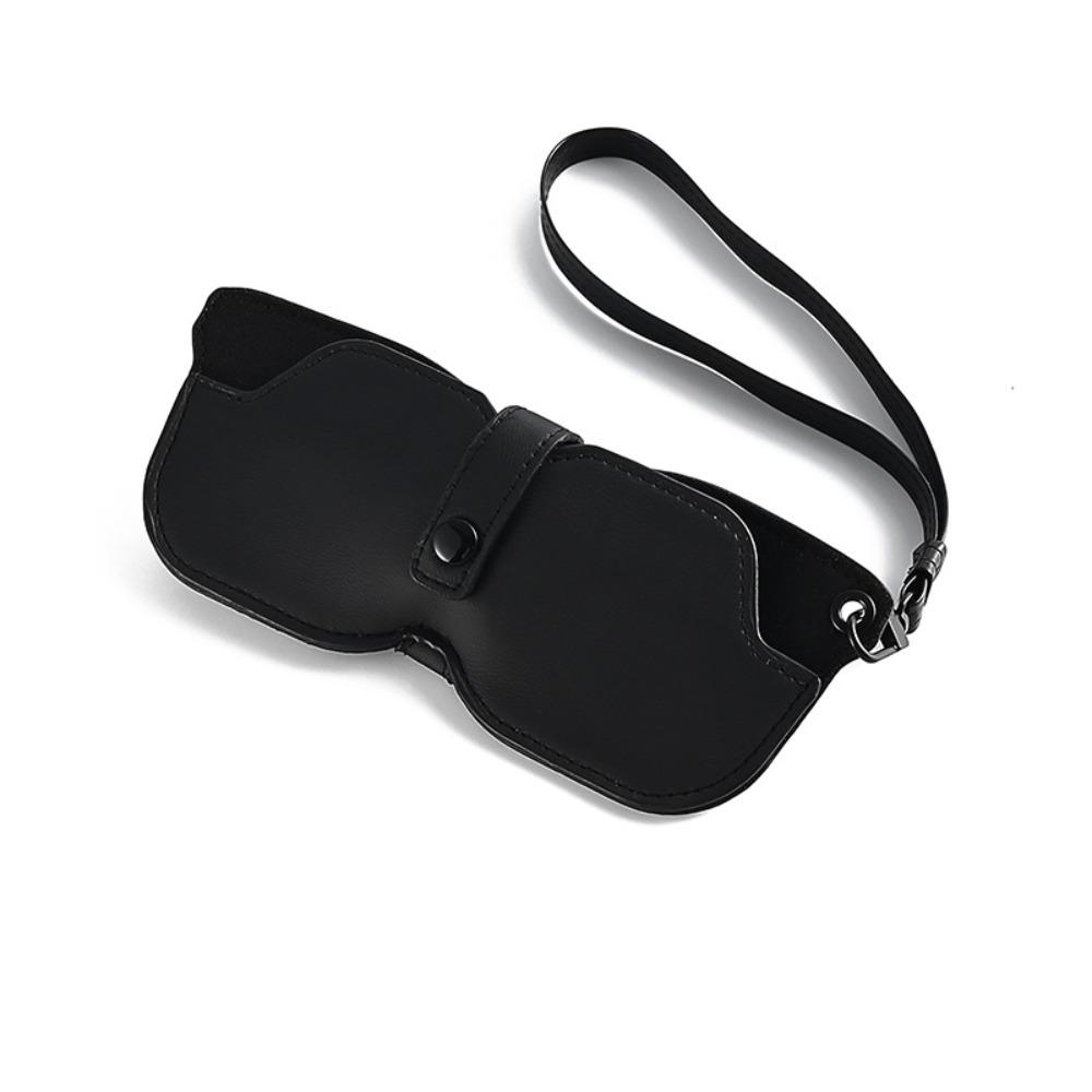 Portable Sunglasses Storage Clip Solid Color Eyeglasses Case  Sunglasses Pouch