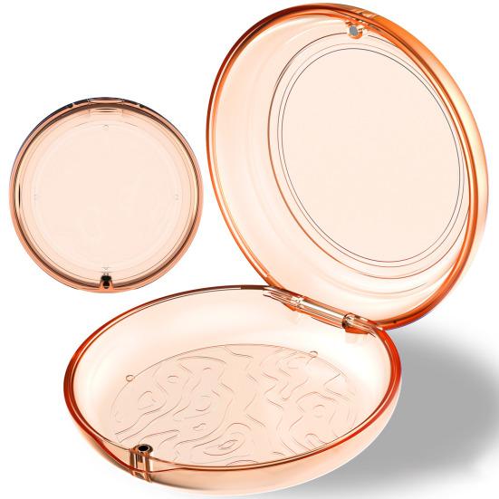 Transparent Braces Storage Box Dustproof Moisture-proof Magnetic Clasp Sealed Retainer Case Mouth Guard Case Retainer Removal Tool And Brush Container