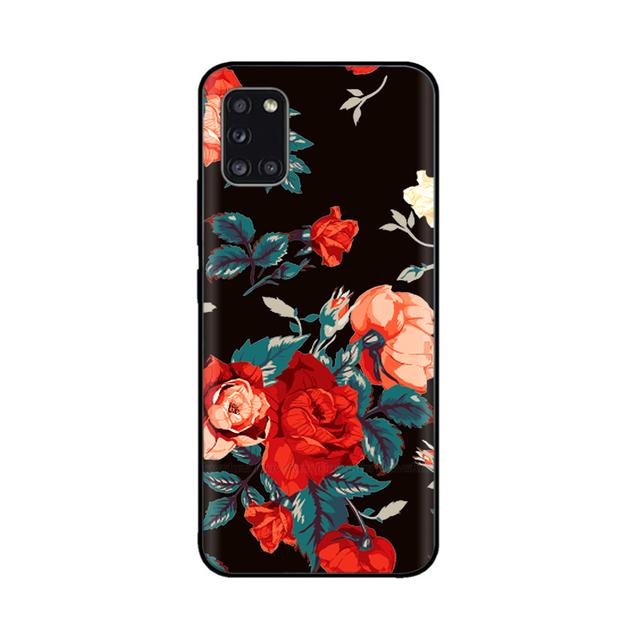 Чехол для Samsung Galaxy A31 Sm-A315f, силиконовый чехол с изображением цветка и животного для Samsung A31 A315, противоударный чехол-бампер для телефона, чехол