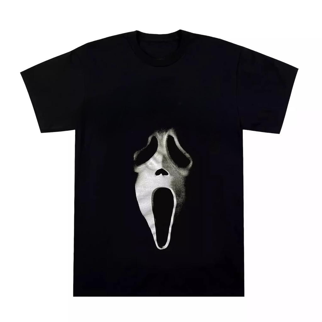 2025 New Summer Top Ghostface T-Shirt Printed T-Shirt Women's Hip Hop Streetwear Oversized T-Shirt Fashion T-Shirt Men's T-Shirt