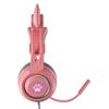 Проводные наушники SY-G25 с RGB-подсветкой, всенаправленным микрофоном, накладные компьютерные наушники с милыми кошачьими ушками для киберспорта