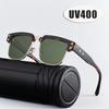 Men Luxury Brand Vintage Punk Metal Outdoor Uv400 Sun Glasses Fashion Square Frame Popular Glasses Classic Driving Shades
