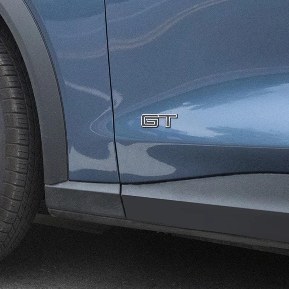 1 шт. 3D наклейка с логотипом GT для двери M ustang Mach-E, багажника GT, цинковый сплав, креативная эмблема, наклейки, аксессуары для модификации автомобиля
