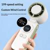 Ice Pack Handheld Small Fan Cooling Digital Display 199 Speed Turbine High Speed Fan Usb Portable Fan