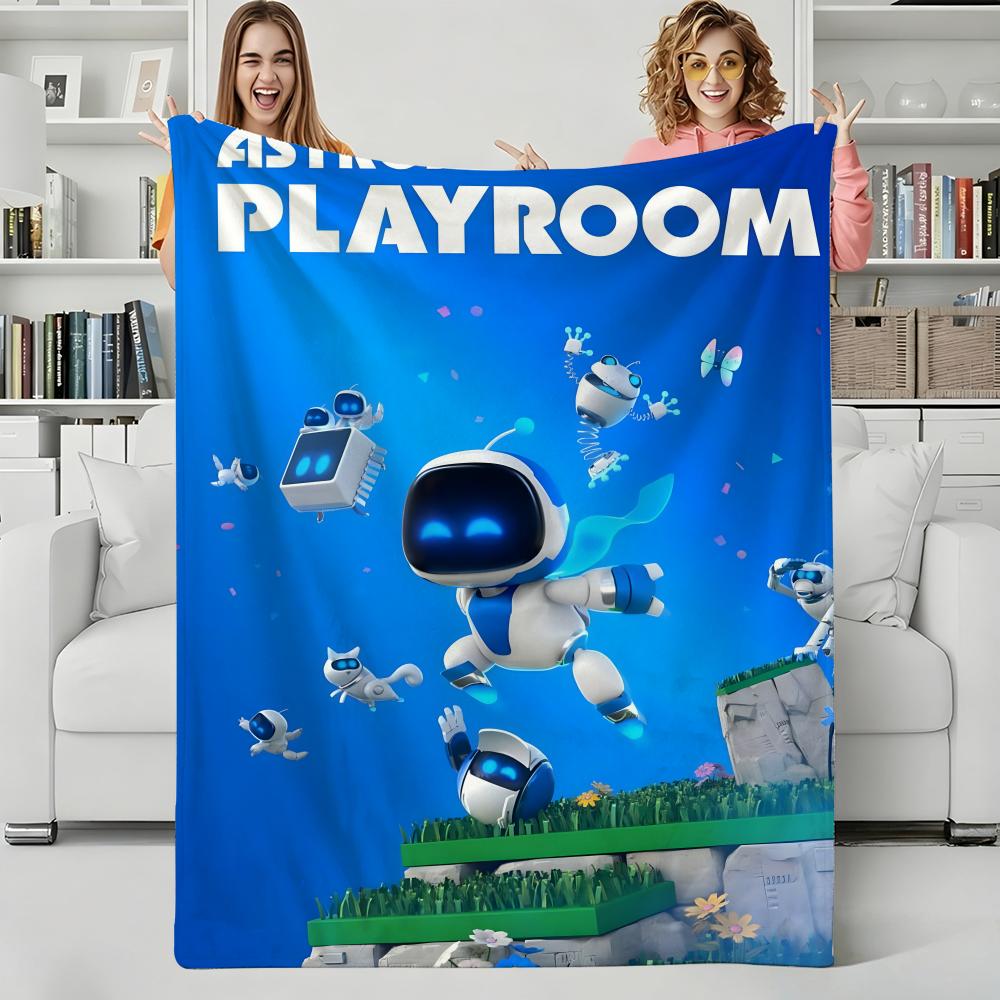 Игрушечный робот C-cute Бросьте фланелевое одеяло Идеально для дивана Офиса Кровати Путешествий Сна Чтения Отдыха Кемпинга Использование в течение четырех сезонов