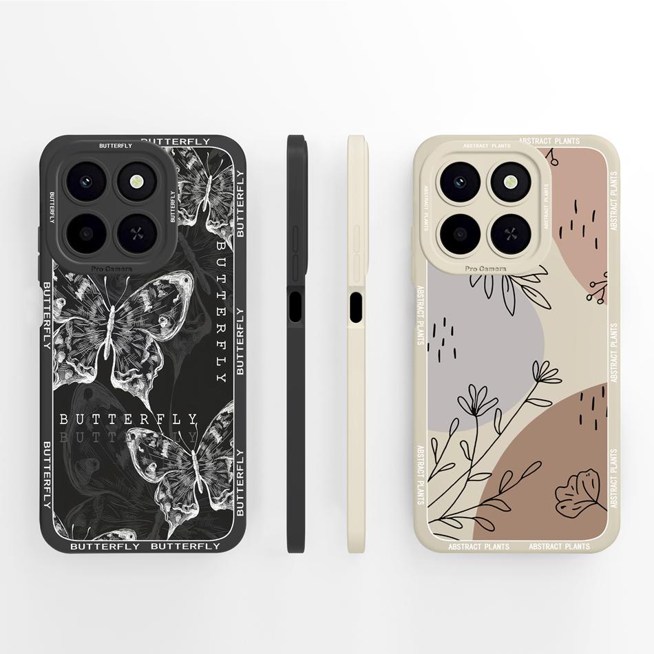 For Honor X6C Phone Case Cute Panda Soft Back Cover High Quality Liquid Silicone Anti Drop Funda Lightweight Couple Bumper Gift