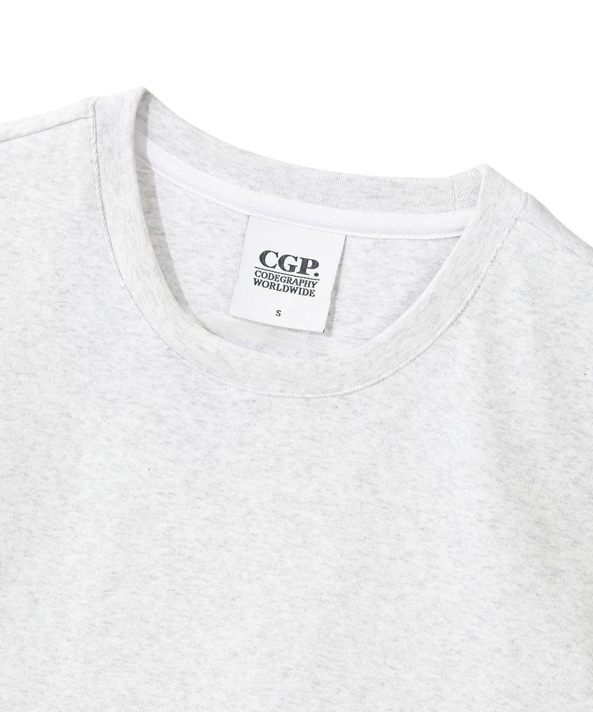 CGP (женщины) Мини-футболка с коротким рукавом - Серый меланж