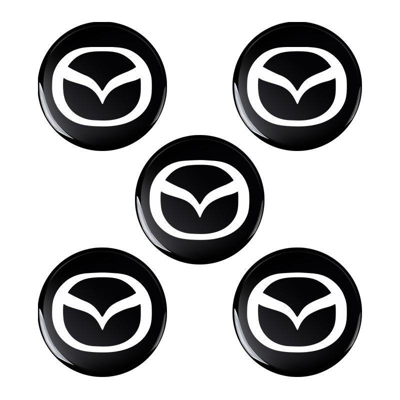 14MM Remote Car Key Stickers Emblem Logo Accessories Car Goods For Mazda 3 6 CX-3 CX-5 CX-8 MX-30 MX-5 BT-50 ATENZA ATENZA R360 FF29